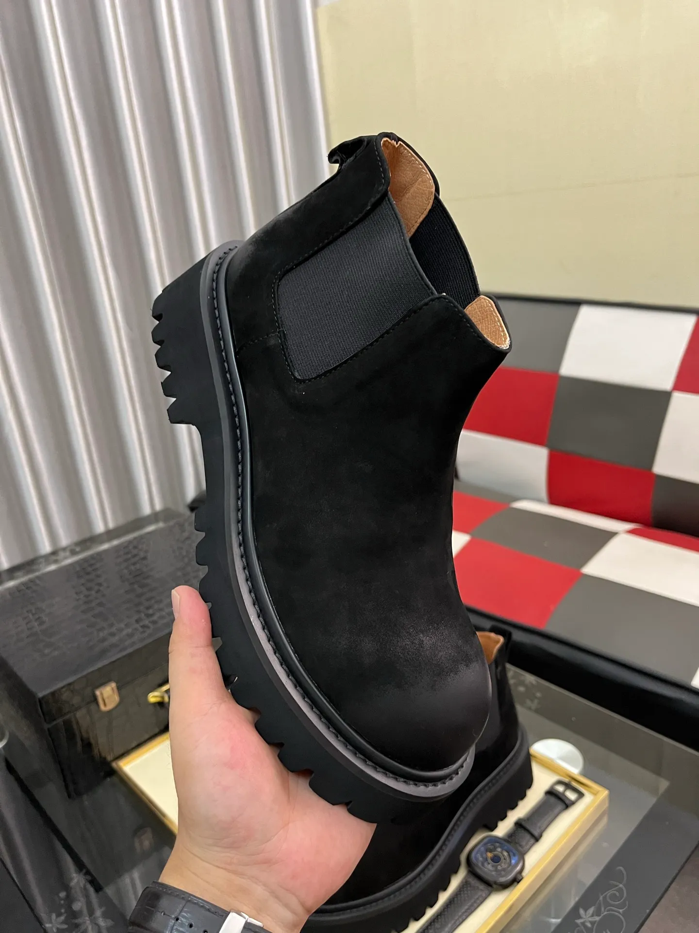 Men's shoes 💰560⌚️⌚️【PRADA】Prada - High-end quality original order·Formal leather shoes - Upper: imported 🔝 tumbled calf leather, hand-stitched mark thread, brand metal fastener cross-arm decoration - Lining: water-dyed cowhide - Outsole: ultra-light TR·rubber; molded outsole -Super high quality control·Fine workmanship: highlighted (high-end·luxury·grade) -Size :38-44